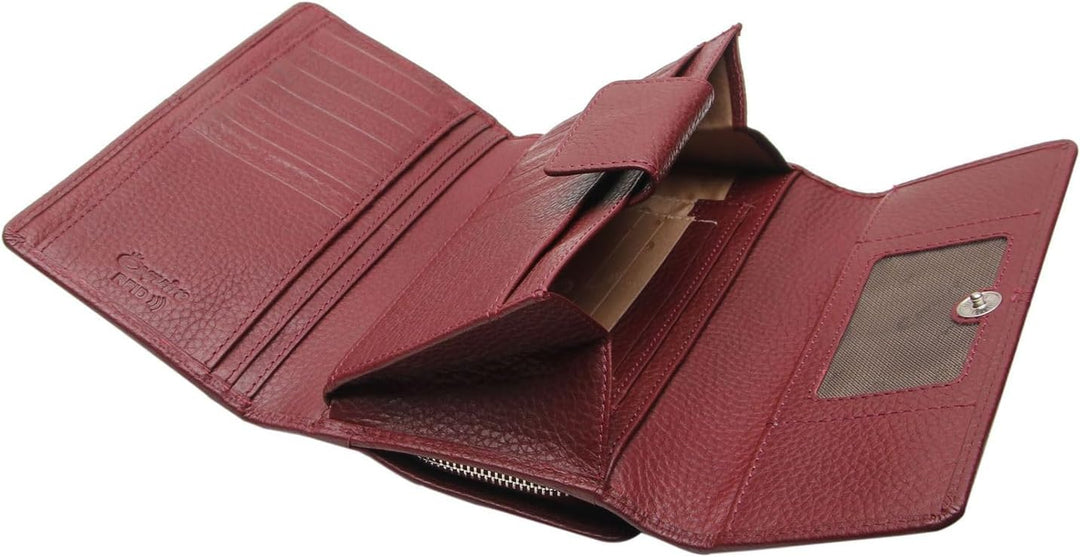 Esquire Verona Damenlangbörse 18 cm rot, Rot