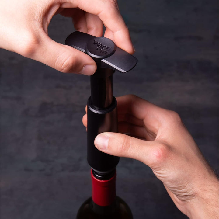 Vacu Vin Wine Saver Vakuumstopfen für Weinflaschen, hält Wein bis zu einer Woche frisch mit luftdich