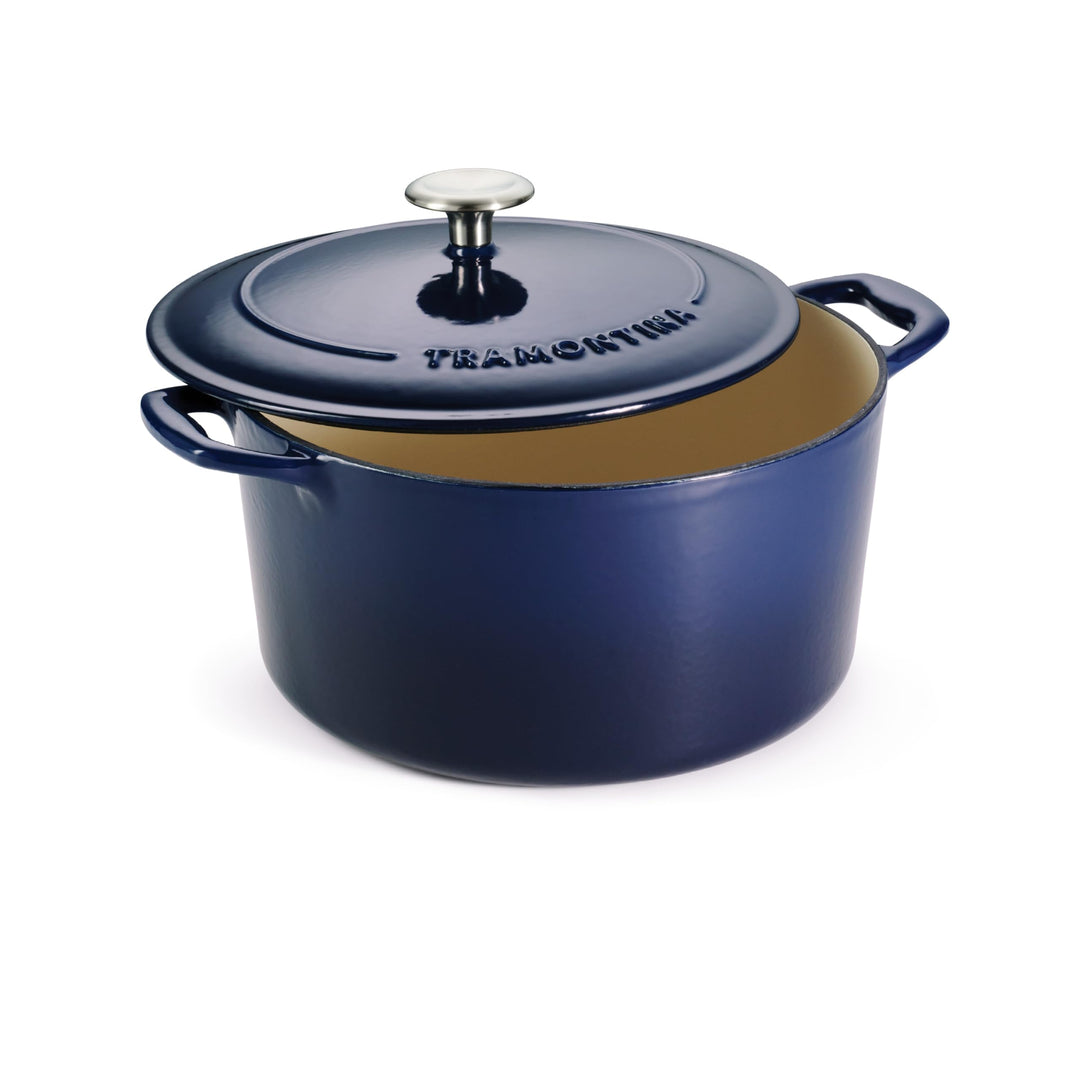 Tramontina Bestow Bräter Gusseisen 6,2L Ø 28 cm, Emailliert, Induktion, Backofengeeignet bis 230°C,