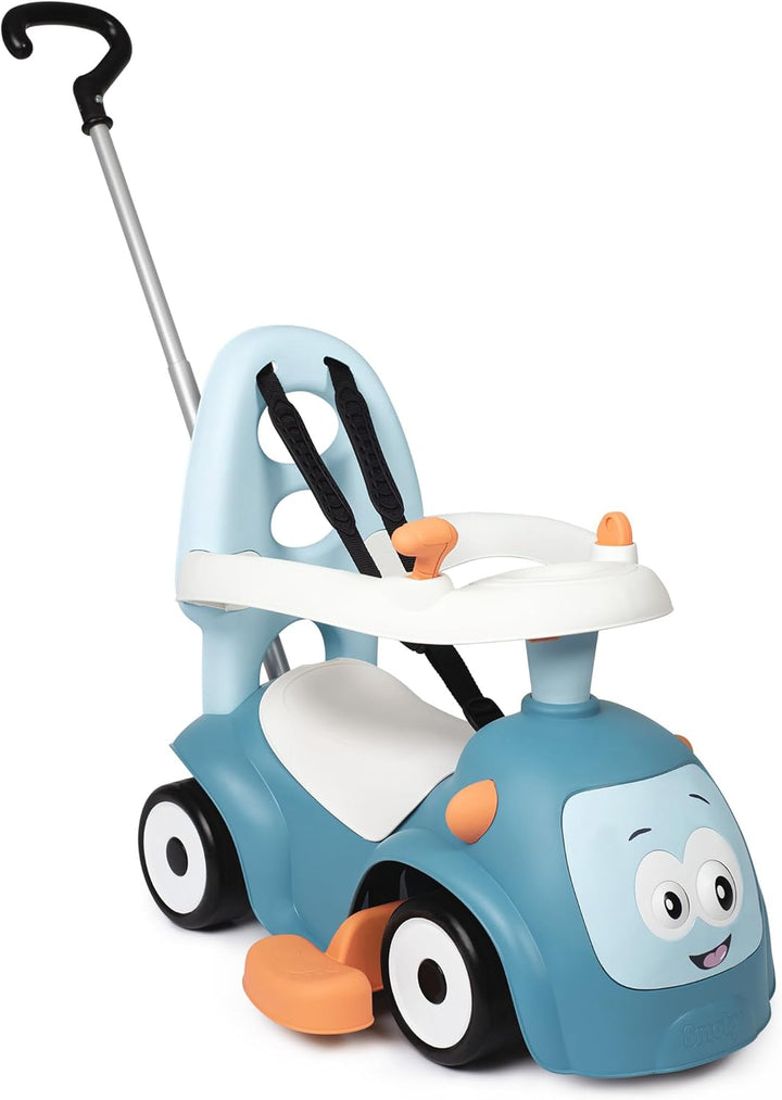 Smoby - Maestro Balade Blau - Komfortables Rutscherfahrzeug mit 3 Verwendungsfunktionen, Schiebewage