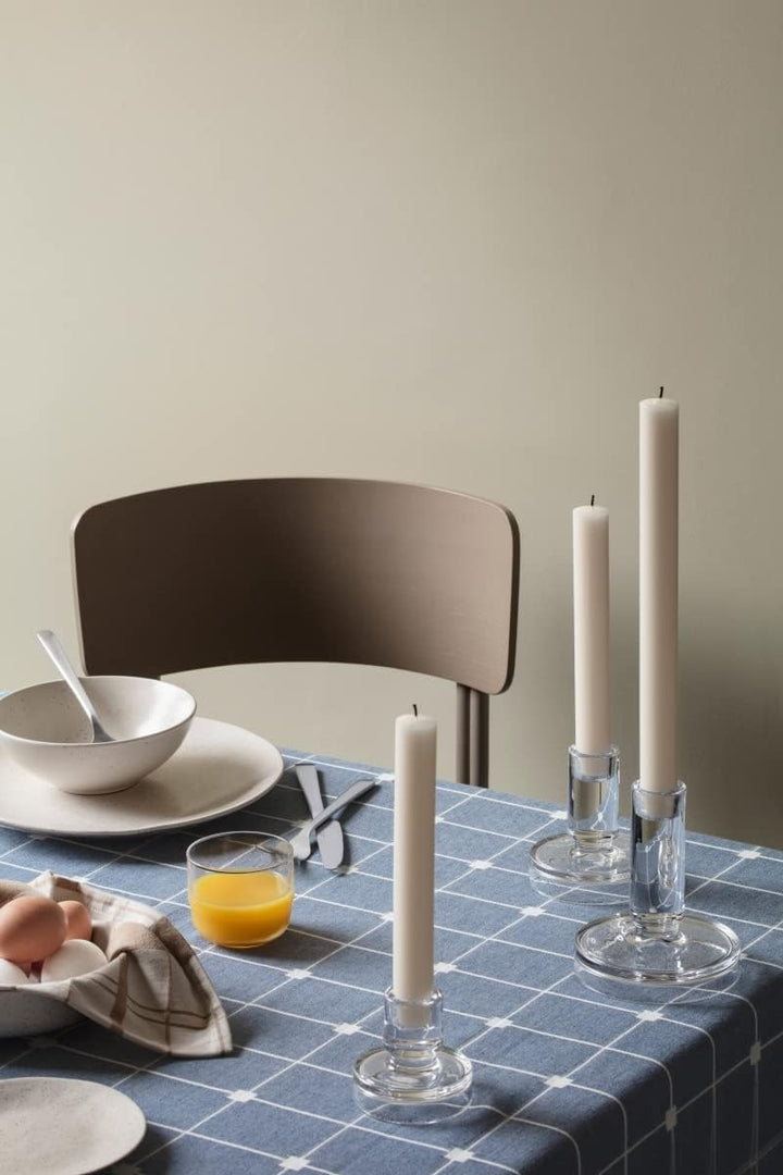Broste Copenhagen Servierplatte Nordic Rechteckig aus Steingut in der Farbe Vanilla, Masse: 12,5x35x