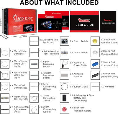 BRIKSMAX Led Beleuchtungsset für Lego Technic App-gesteuertes Transformationsfahrzeug - Compatible w