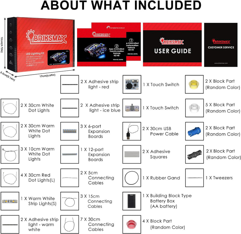 BRIKSMAX Led Beleuchtungsset für Lego Technic App-gesteuertes Transformationsfahrzeug - Compatible w