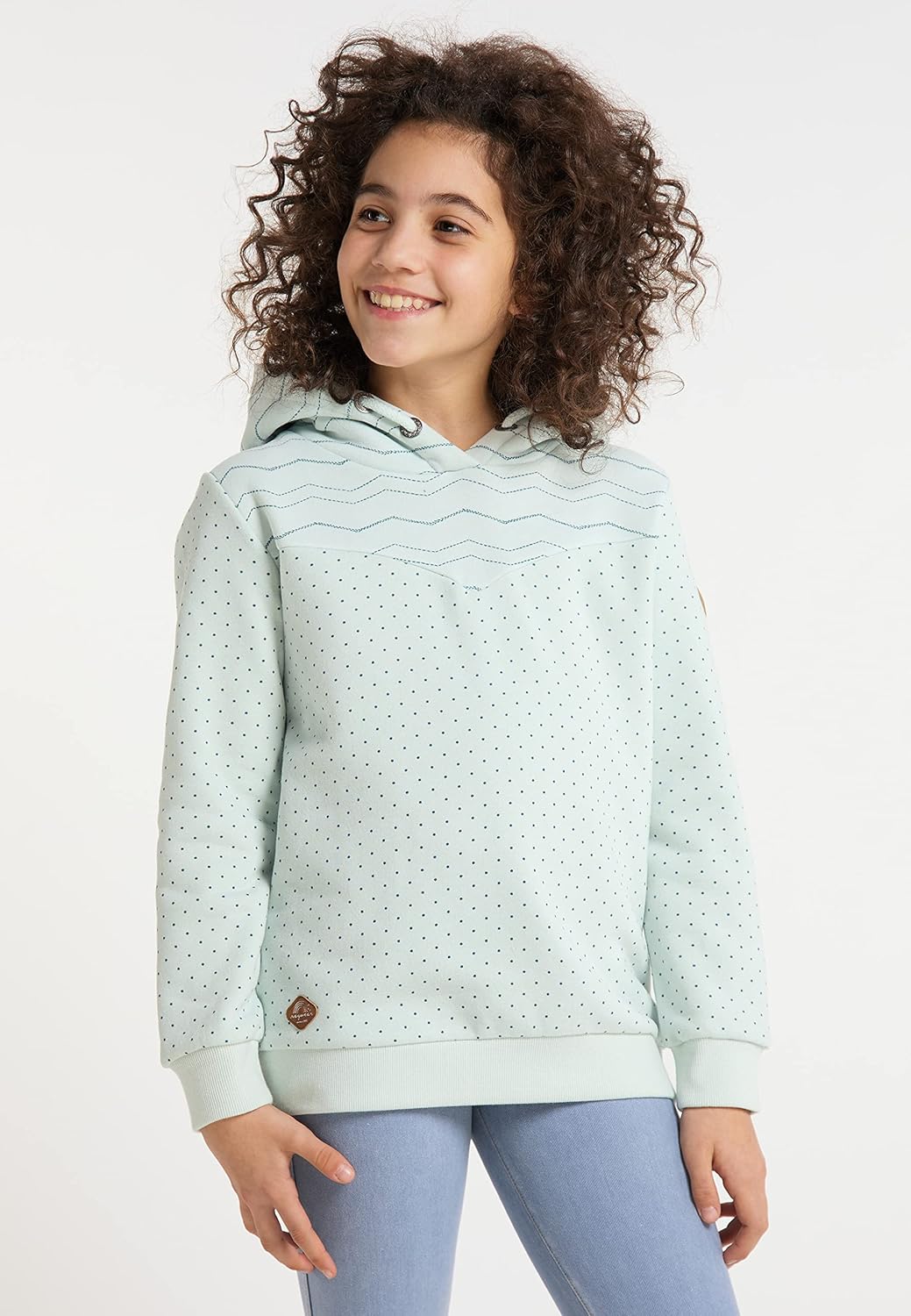 Ragwear Kristla Sweat Mädchen Sweatshirt mt Kapuze Kapuzenpullover Sweater Pullover aus weicher Baum