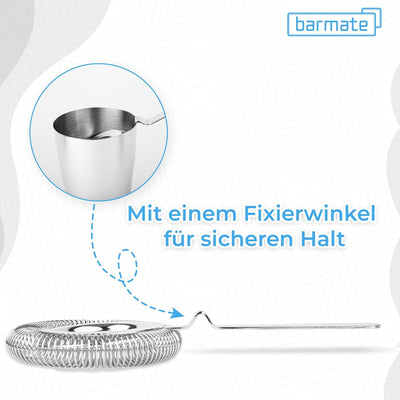 barmate Cocktail Shaker aus Edelstahl, Profi Boston Shaker, hochwertiges Barzubehör, 2-teilig 750ml