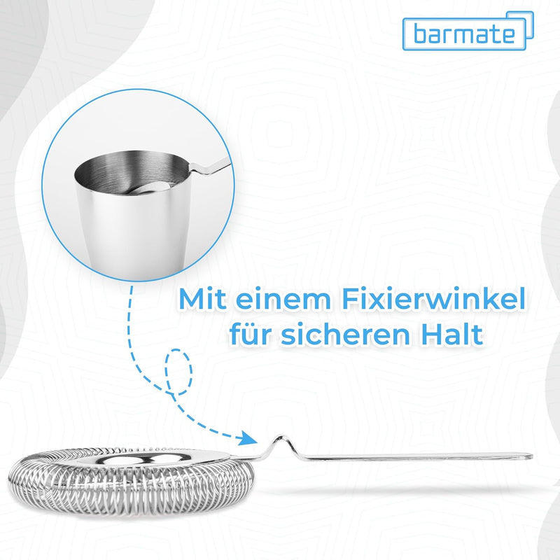 barmate Cocktail Shaker aus Edelstahl, Profi Boston Shaker, hochwertiges Barzubehör, 2-teilig 750ml