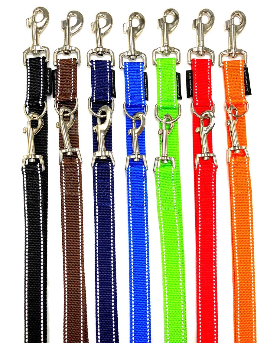 Hundeleine reflektierend grosse Hunde Doppelleine 2m / 2,40m / 2,80m / 3,50m / 5m verstellbar Made I