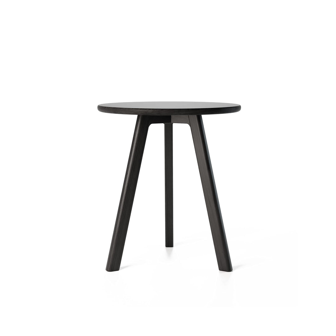 Beistelltisch Rund Walnussholz Massivholz Minimales Dunkles Holz Beistelltisch Skandinavischer Beist