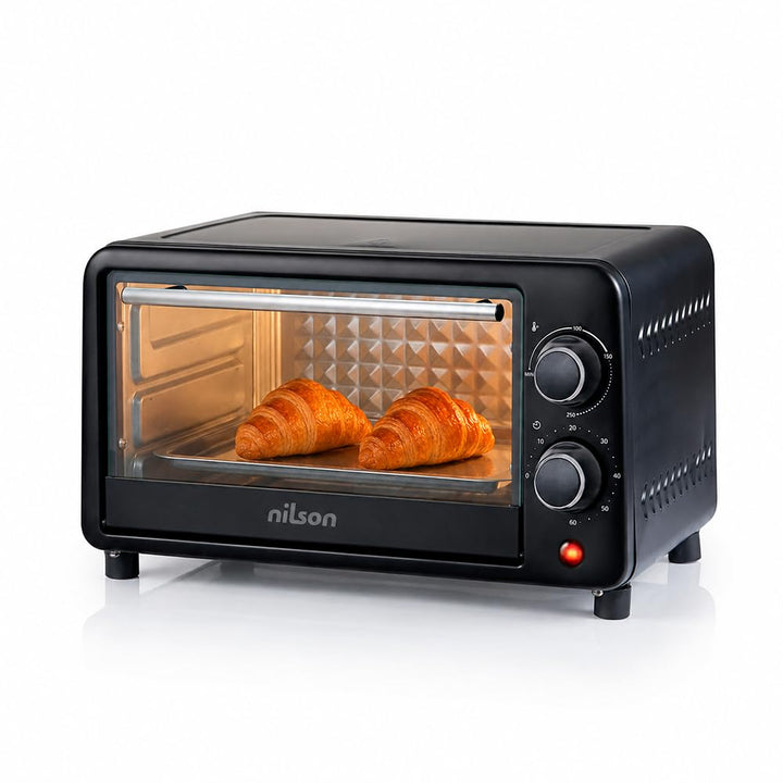 Tischofen, 9 l, kompakt, 800 W, mechanische Steuerung, NHS1000N, einstellbares Thermostat, maximale