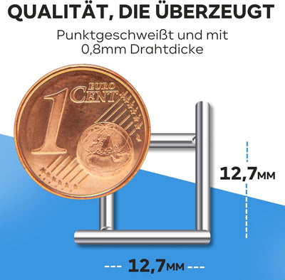 KrapTrap Volierendraht Drahtgitter I verzinkt I 20 m x 1 m I 12x12 mm I stabiler Kaninchendraht I Wü