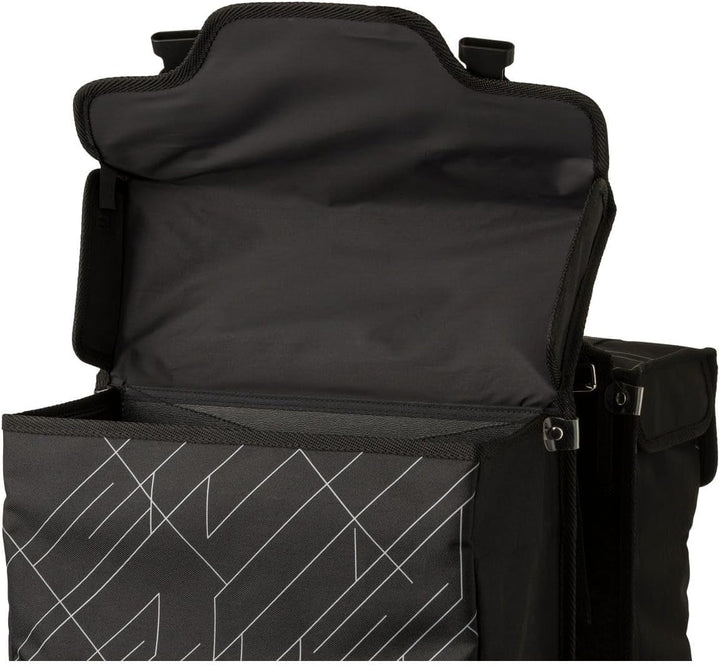 FastRider Dex Doppelte Fahrradtasche für Gepäckträger, 36L Seitentasche Fahrrad, Wasserabweisend, Re