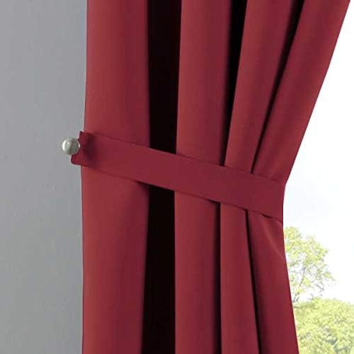 Gardinenbox Vorhang Blickdicht »Newyork« Bordeaux HxB 245x295 cm 1er-Pack Thermo-Gardine Verdunkelun