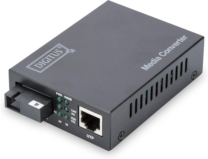 DIGITUS WDM Medienkonverter - Singlemode - Gbit Ethernet - RJ45 / SC - BiDi - Tx1550nm / Rx1310nm -