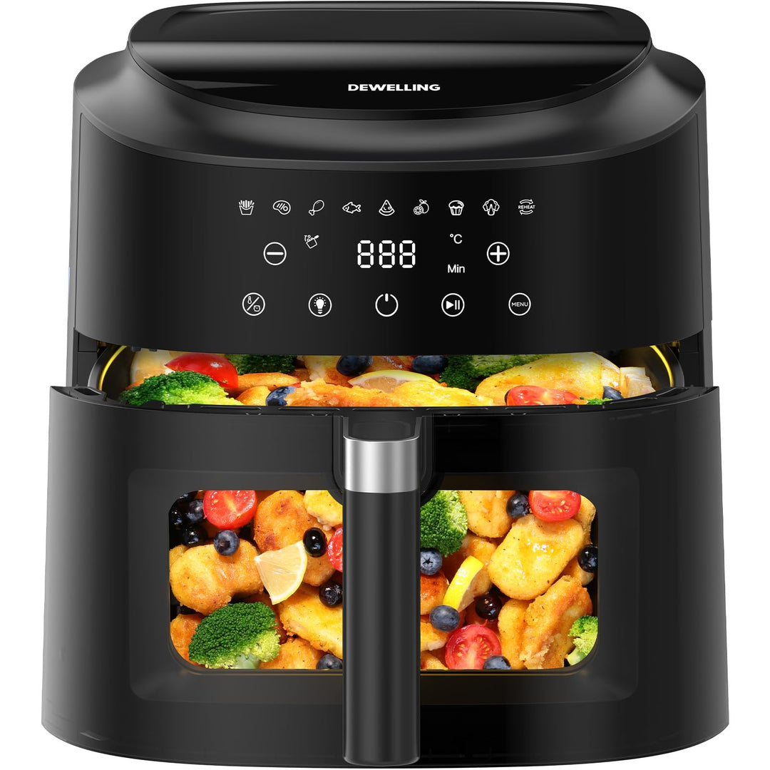 Heissluftfritteuse 9L Airfryer– 2350W Heissluftfritteuse für schnelles Garen, Fritteuse ohne Öl Mit