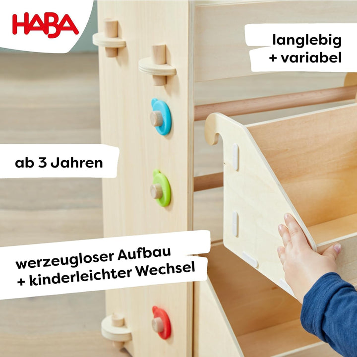 HABA Creative Play 3 in 1 - Spielküche, Kaufladen & Werkstatt für Kinder ab 3 Jahren - Werkzeugloser
