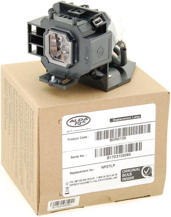 Alda PQ Professionell, Beamerlampe kompatibel mit NP07LP für NEC NP400 NP500 NP500W NP600 NP300 NP41