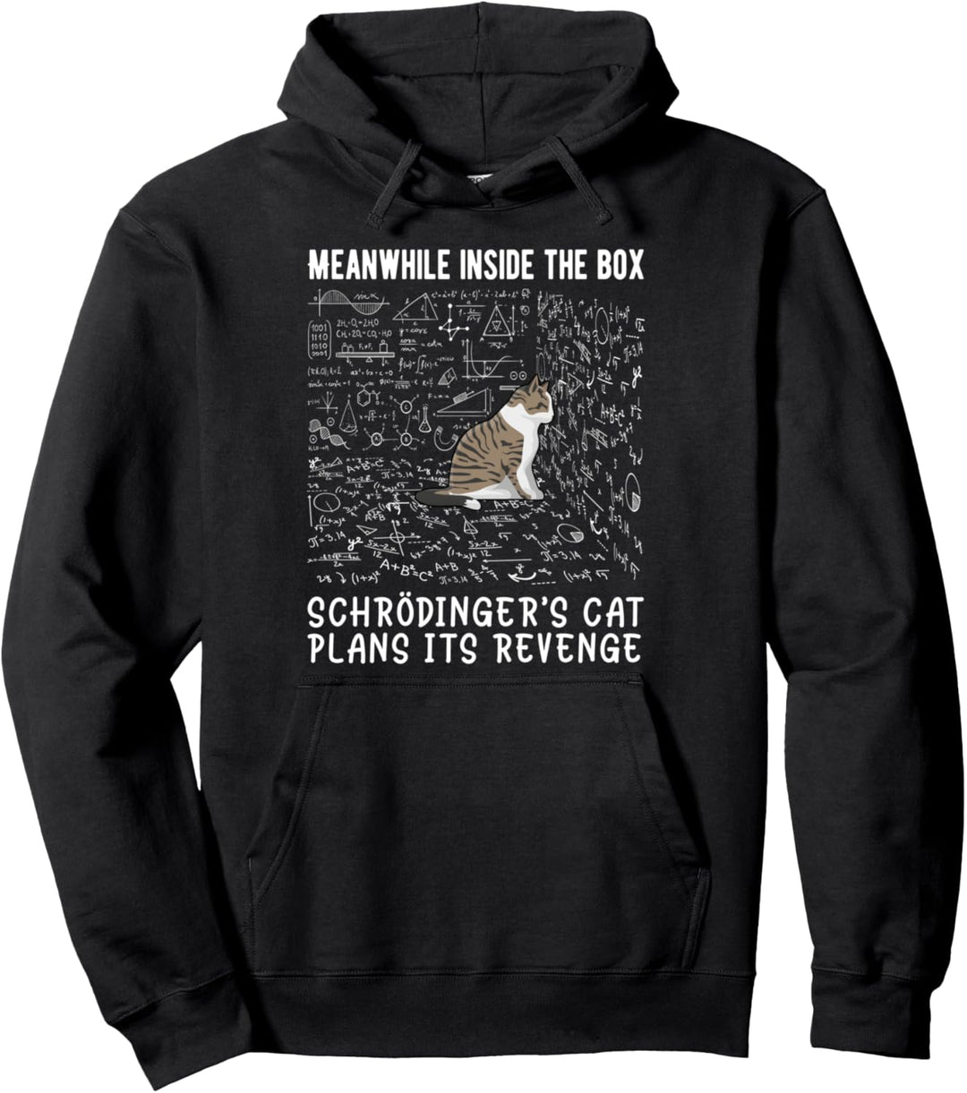 Meanwhile Inside The Box Schródingers Cat Plans Is Revenge Pullover Hoodie
