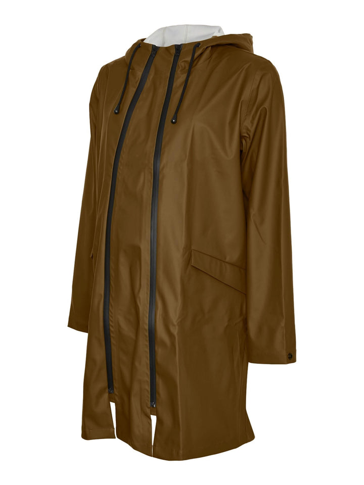 MAMALICIOUS Female Mantel Umstands-Regenjacke Dark Olive S, Dark Olive S