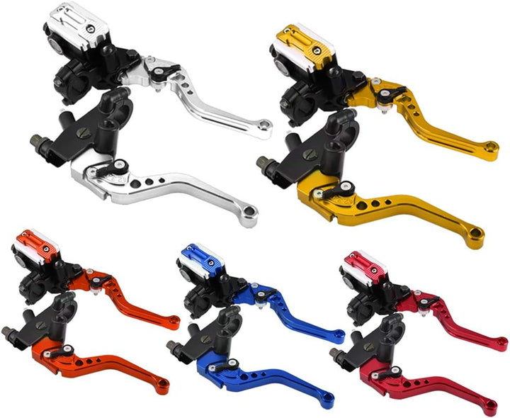 Keenso Motorrad Brems- und Kupplungshebel, 1 Paar Motorrad 7/8 Zoll Lenker Brems- und Kupplungshebel