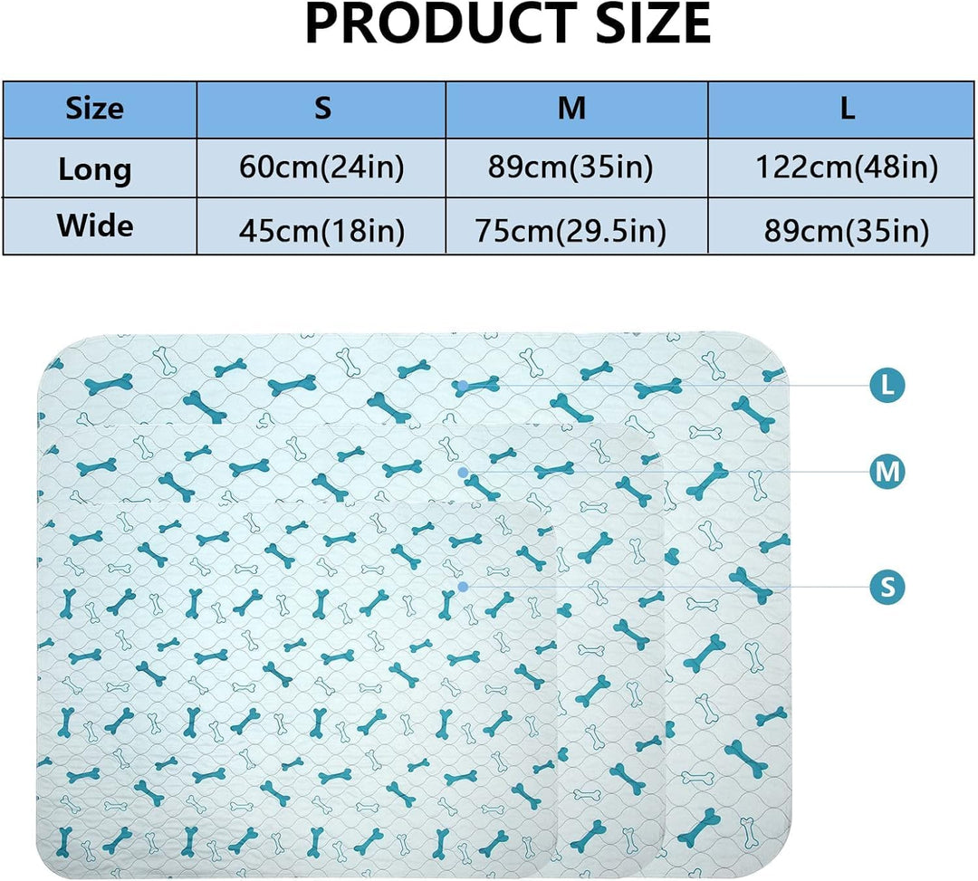 Geyecete Waschbare Welpenunterlagen(2 Stück), Saugfähig Puppy Pads hundeunterlagen, Hygieneunterlage