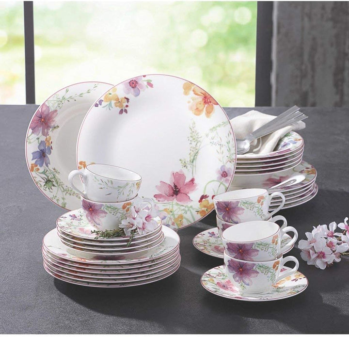 Villeroy & Boch 1041007609 Gechirr-Service, Porzellan, floral, 34,8 x 19,7 x 32,4 cm, 12 Einheiten T