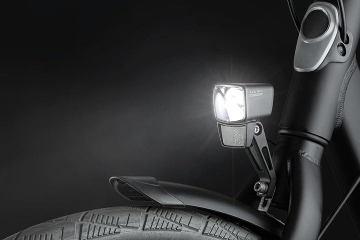 AXA Nxt 30 Switch Dynamo Fahrradlicht – 30 Lux Frontlicht – Steady-Light-Funktion – StVZO Zulassung