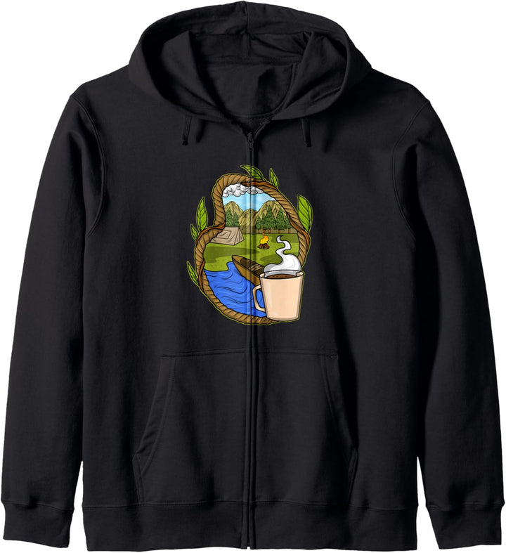 Camper Bushcraft Wilderness Outdoorcamping Kapuzenjacke