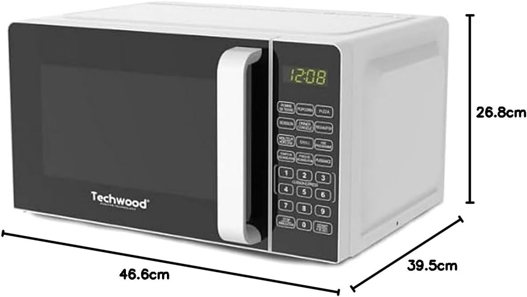 Techwood Mikrowelle 20L / Grill – Digitale Steuerung TMO-2020D