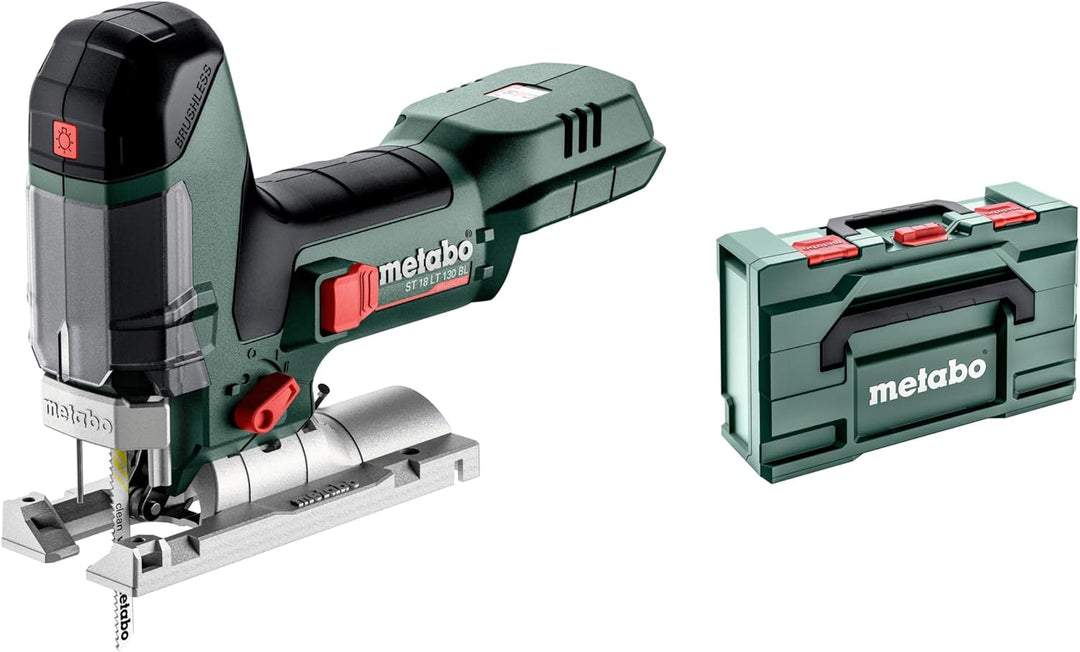 metabo Akku-Stichsäge ST 18 LT 130 BL - 18 V, 130 mm Schnitttiefe - Pendelhub, LED-Licht, werkzeuglo