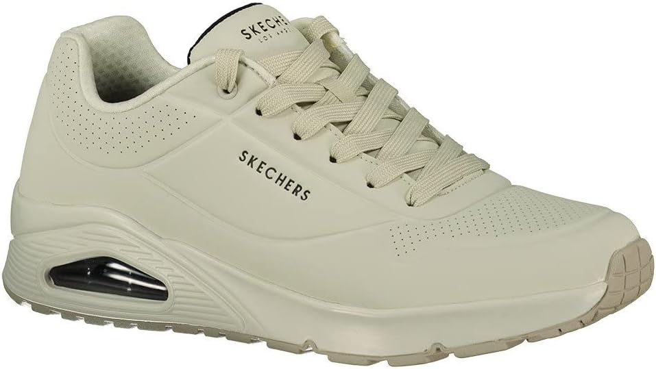 Skechers Herren UNO Stand On Air Sneaker 39.5 EU Off White Durabuck Mesh, 39.5 EU Off White Durabuck