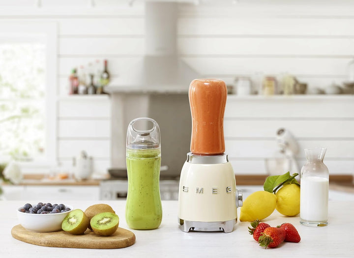 SMEG - Mini Liquidificadora Anni50, Creme PBF01CREU, Creme