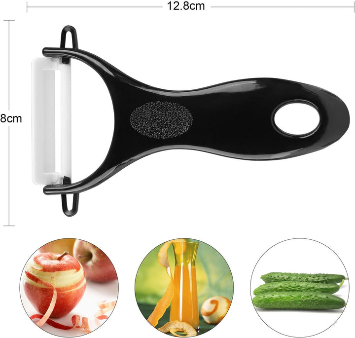 Ballery Keramikmesser Set, Professionelle Küchenmesser aus keramisch 4-teilig Messer (6 Zoll Chefmes