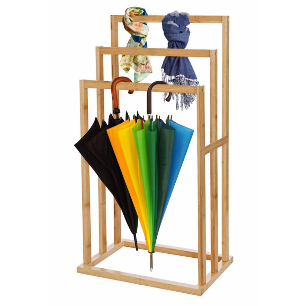 ZOLTA Bambus Handtuchständer Regal 82x55x24 cm feuchtigkeitsbeständig stabil freistehend Badezimmer