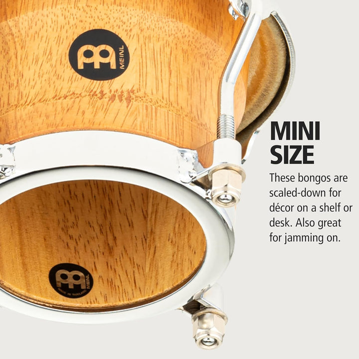 Meinl Percussion FWB100SNT-M Mini Wood Bongo-Set, Free Ride Series, Durchmesser 8,89 cm (3,5 Zoll) M