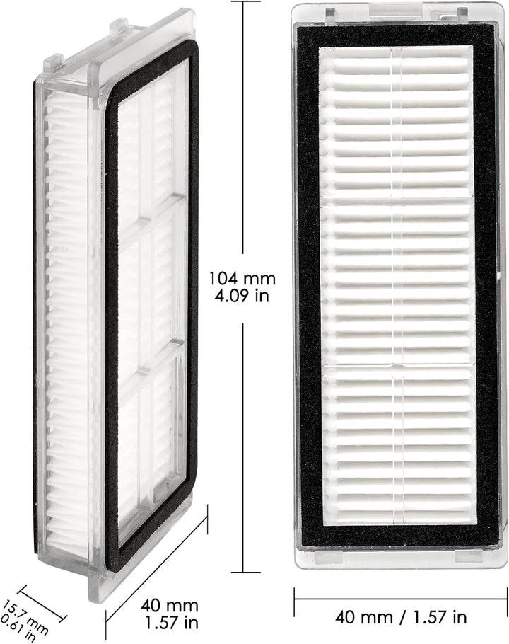 HEPA-Filter kompatibel für Dreametech L20 Ultra/L30 Ultra Roboter-Staubsaugerfilter-Set, 8 Stück