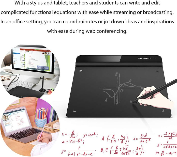 XP-PEN G640 Grafiktablett 6 x 4 Zoll Stift Tablet zum Zeichnen mit 20 Ersatzspitzen OSU Spiel Pen Ta