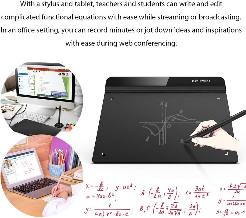 XP-PEN G640 Grafiktablett 6 x 4 Zoll Stift Tablet zum Zeichnen mit 20 Ersatzspitzen OSU Spiel Pen Ta