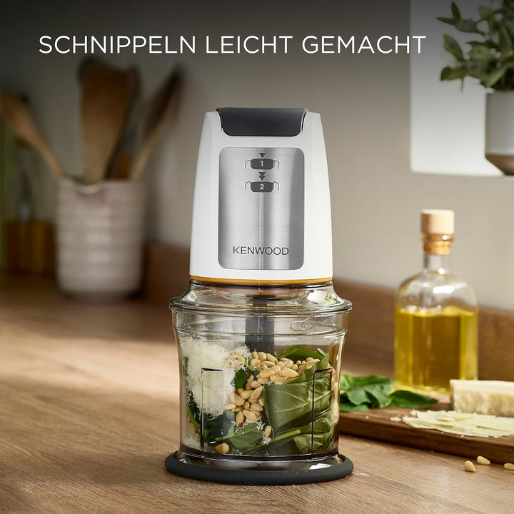 Kenwood Küchengeräte Easy Chop CHP61.100WH Zerkleinerer, elektrischer Mini Universalzerkleinerer mit