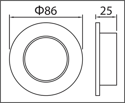 Trango 10er Set 6729-109GUSDAK LED Einbaustrahler in Rund Aluminium inkl. 10x 5 Watt 3-Steps dimmbar