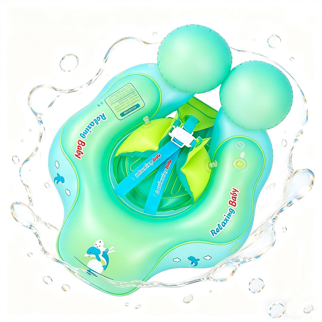 Baby Schwimmring ab 3-24 Monate,Blau/Orange Schwimmreifen Babys, Baby Swimming Float,Aufblasbare Sch
