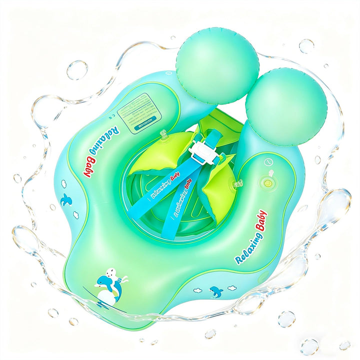 Baby Schwimmring ab 3-24 Monate,Blau/Orange Schwimmreifen Babys, Baby Swimming Float,Aufblasbare Sch