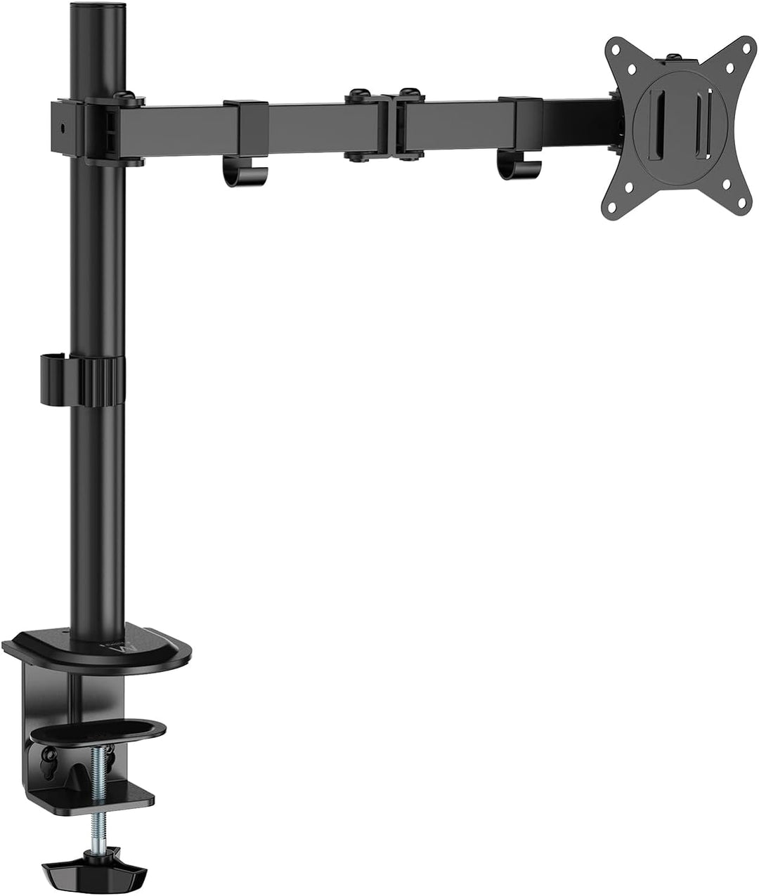 Ewent EW1510 Monitor Halterung 1 für 13-27 Zoll Flach Bildschirm, Einzelner Arm für MonitorPC, mit K