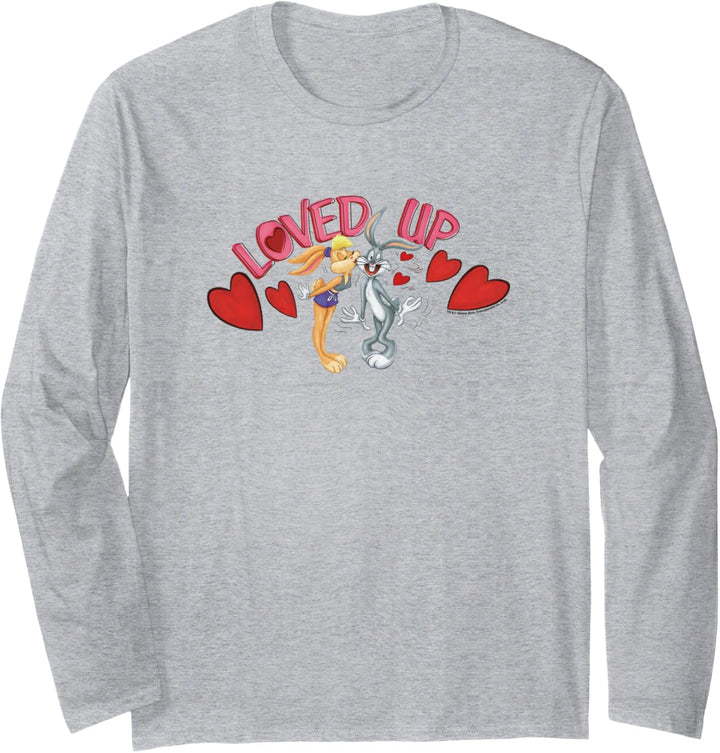 Looney Tunes Bugs and Lola Loved Up Valentine's Day Langarmshirt