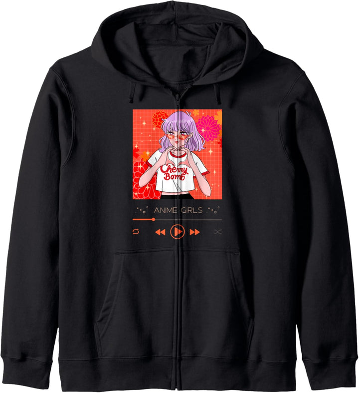 Anime Girls Otaku Manga Japan Comic Teen Mädchen Kapuzenjacke