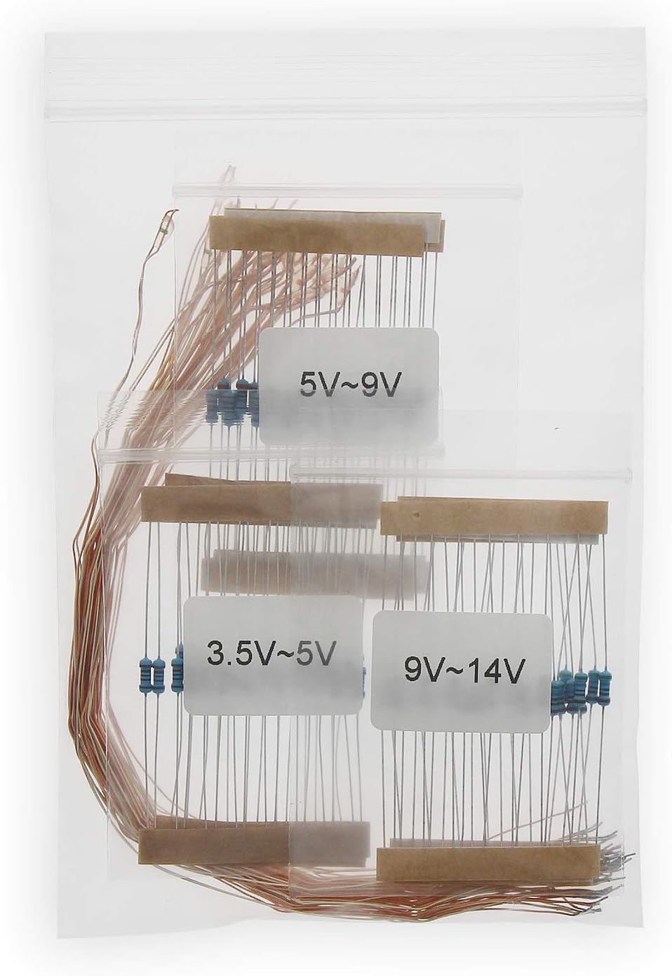 Evemodel 240Stk. Vorgelötet Micro Wasserdicht SMD Led Gemischte Farbe Bauform 0603 20cm