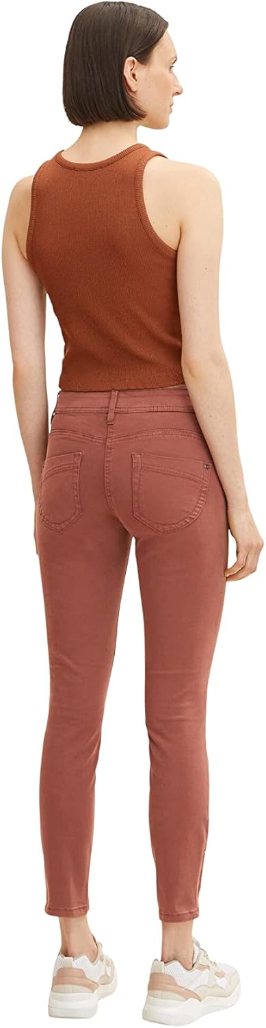 TOM TAILOR Damen Alexa skinny fit trousers 38W / 30L 30041 - Grounded Brown, 38W / 30L 30041 - Groun