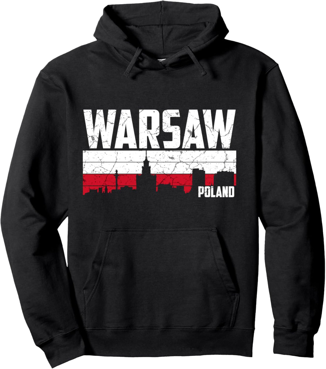 Mein Warschau Skyline Heimat Stadt Souvenir Pullover Hoodie