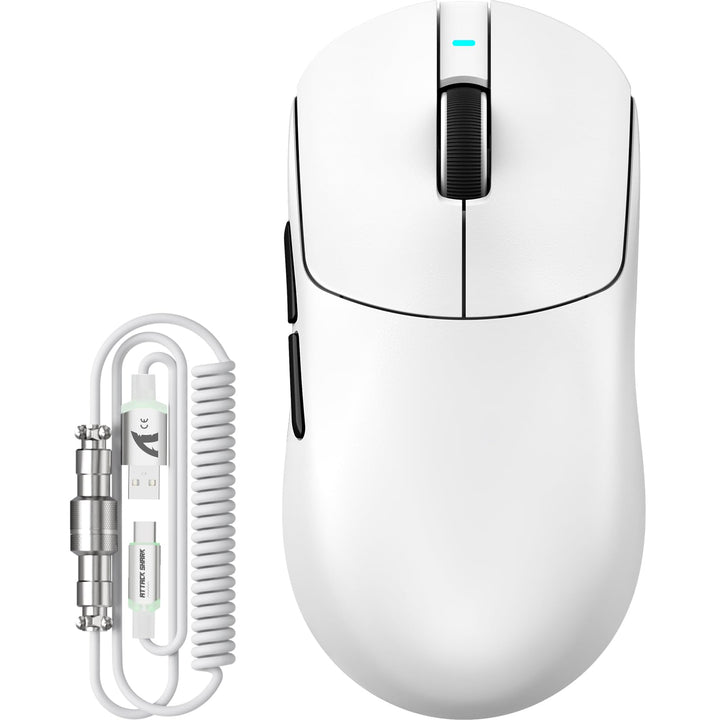 ATTACK SHARK X8 Serie Kabellose Gaming-Maus, 55–65 g Superleicht, PixArt PAW3395/3950 Sensor, BT/2.4