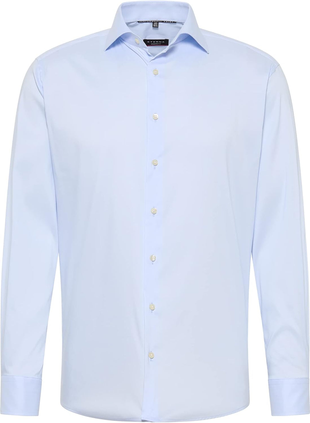 eterna Modern Fit Hemd Performence Langarm New Kent Stretch weiss 45 Aqua, 45 Aqua