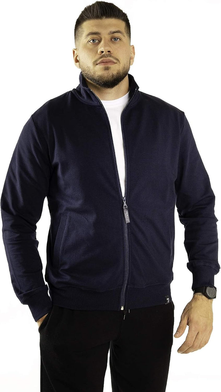 Imako® Herren Herren Premium Sweatjacke Sweatshirt-Jacke Sweatshirt mit Reissverschluss
